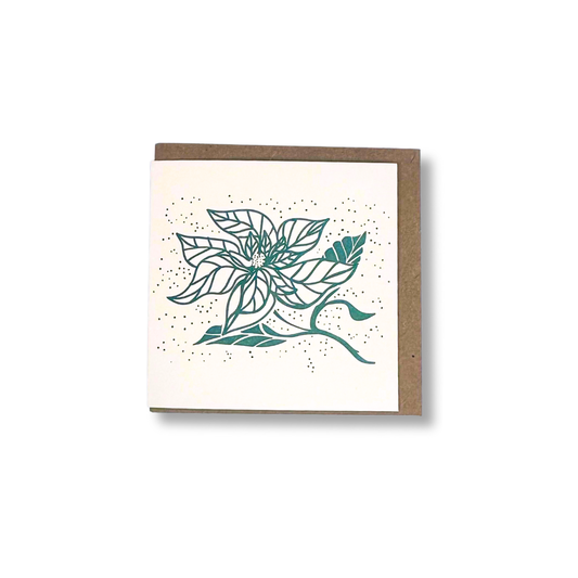 Poinsettia Mini Card