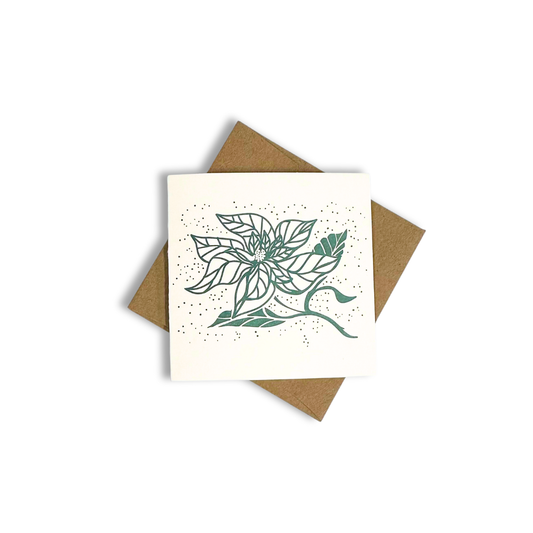 Poinsettia Mini Card