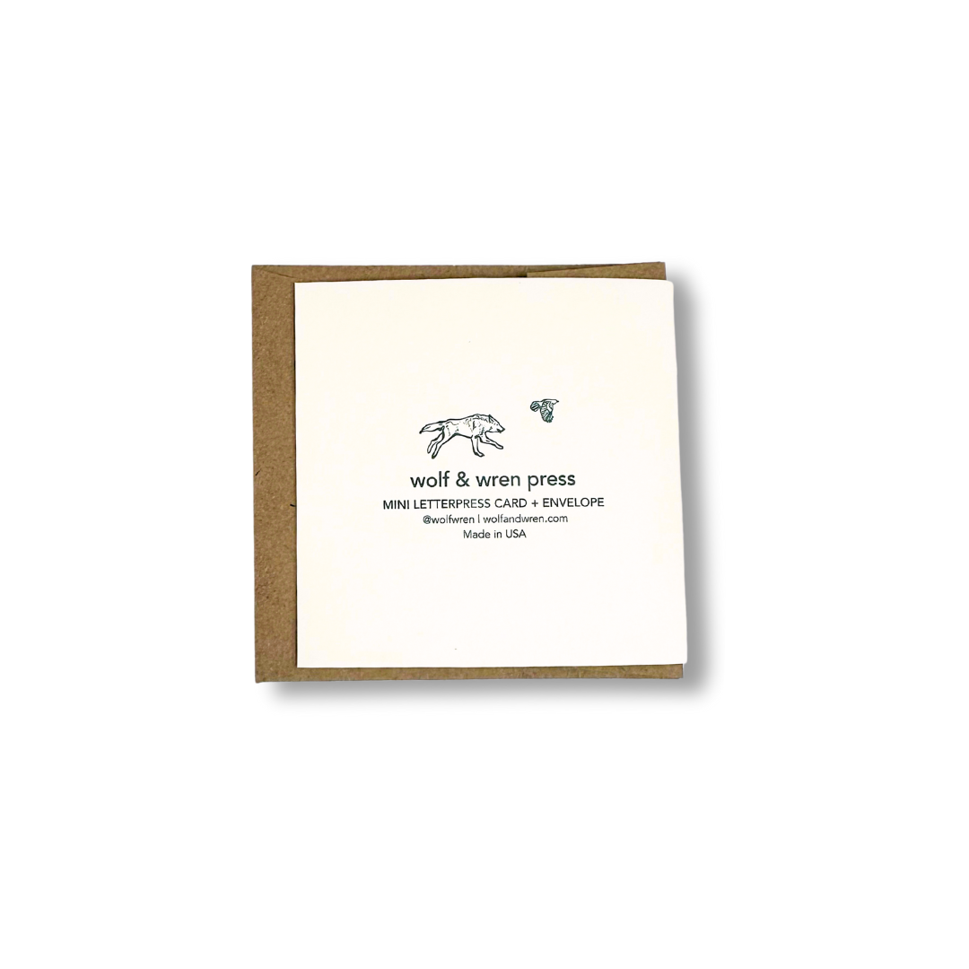 Poinsettia Mini Card