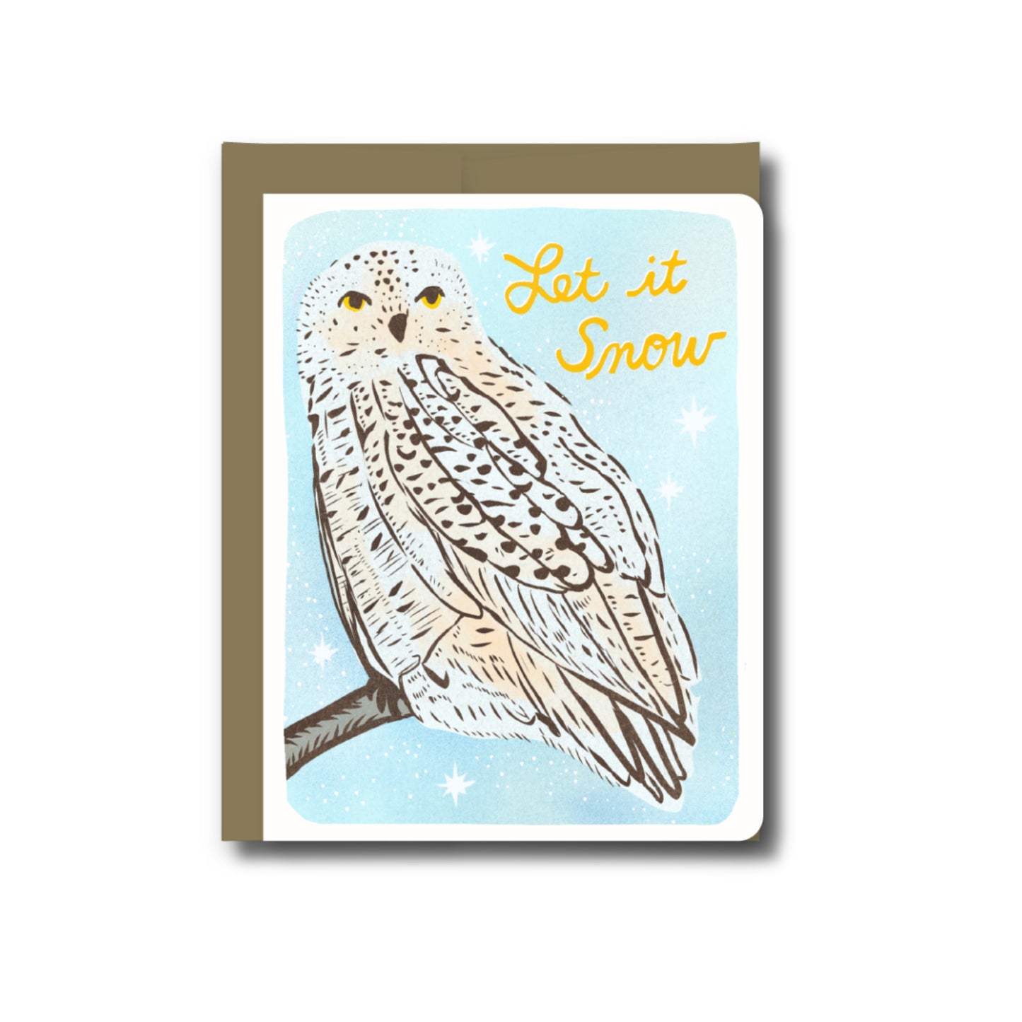 Snowy Owl - Holiday Greeting Card