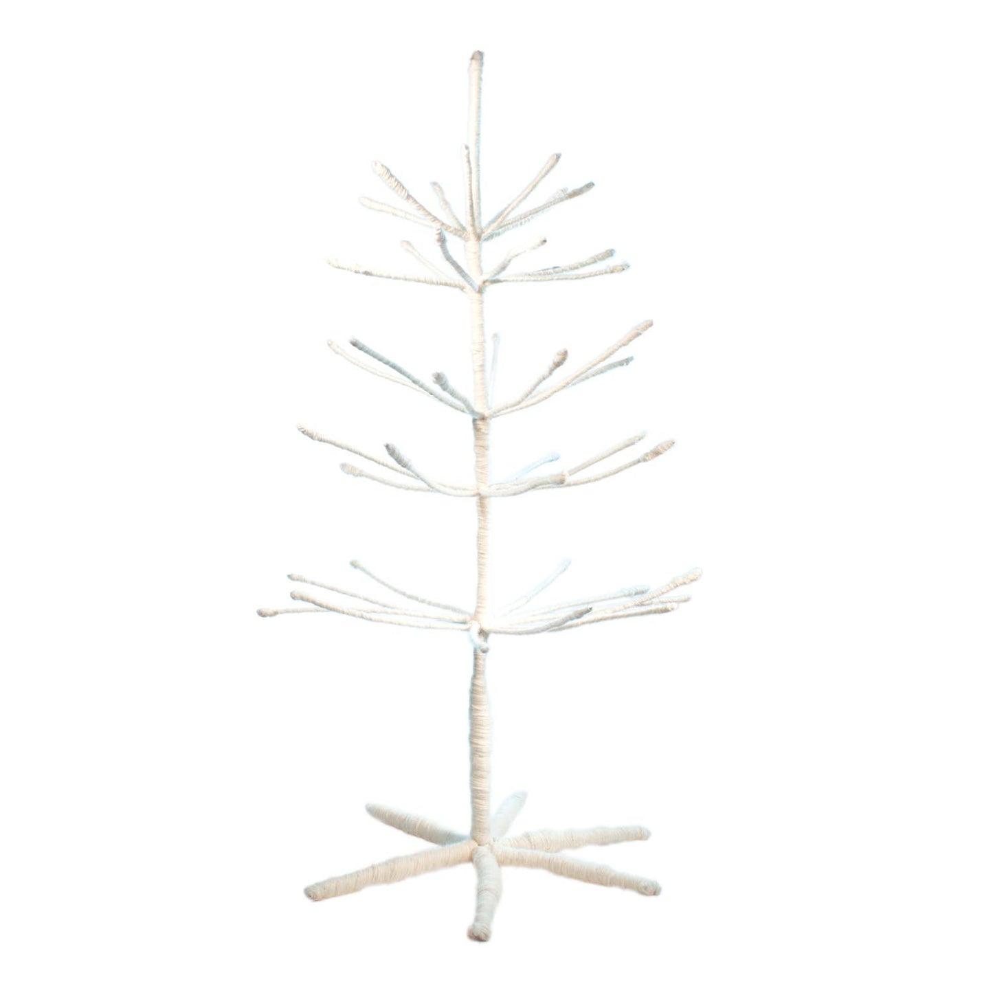 Tall Woolie Tree Display - White