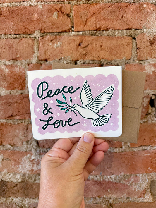 Peace & Love Holiday Card