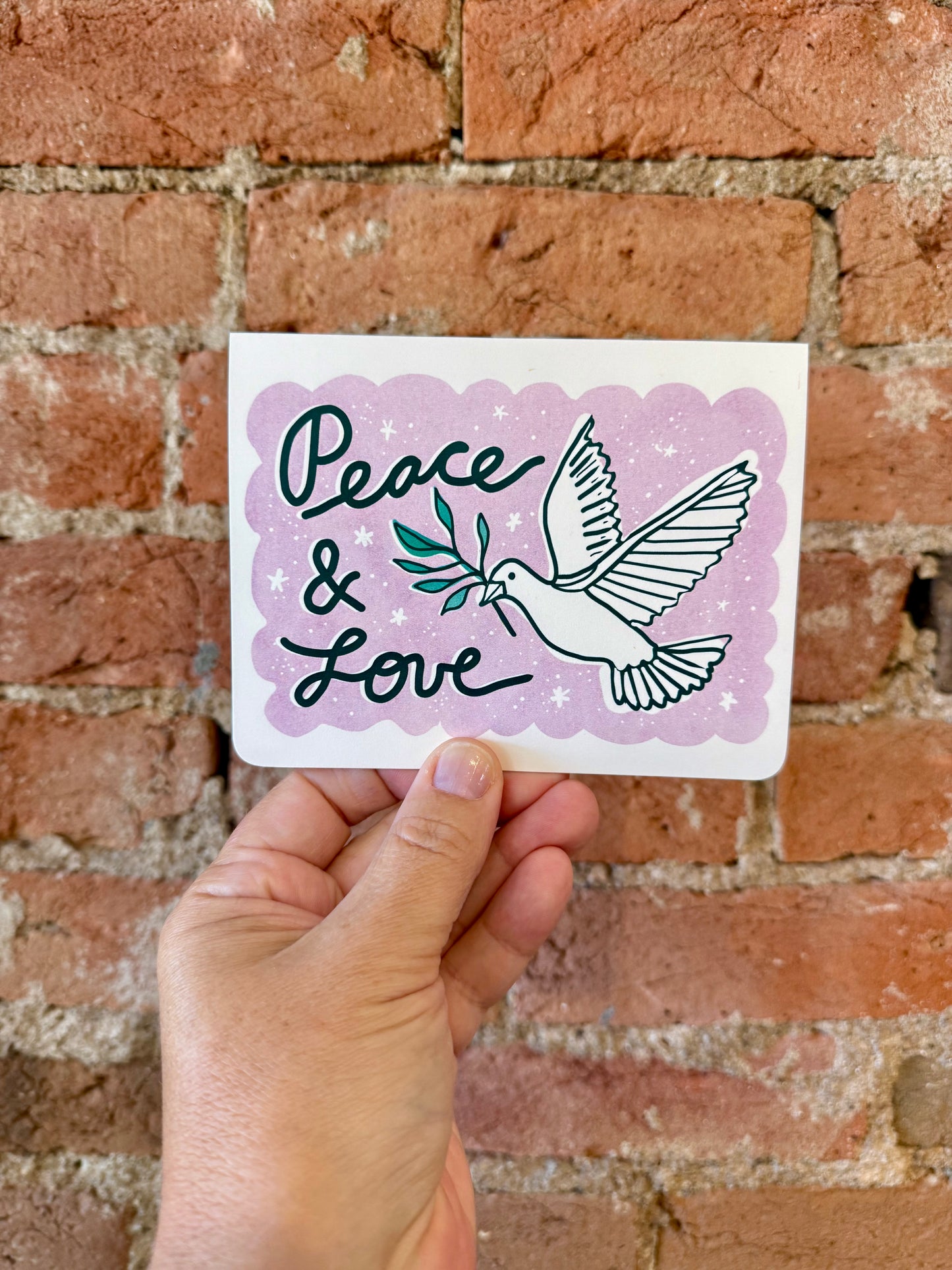 Peace & Love Holiday Card