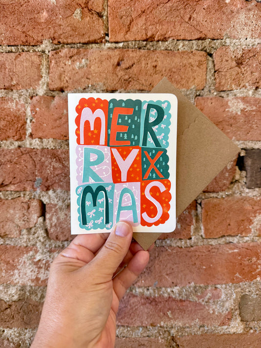 MERRY XMAS Grid card