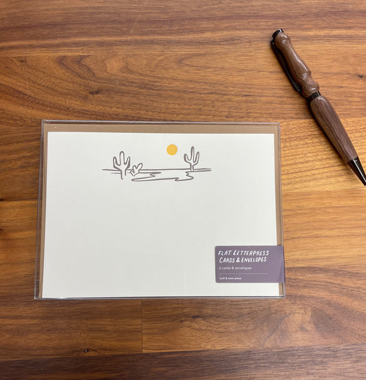 Desert Sun Flat Stationery