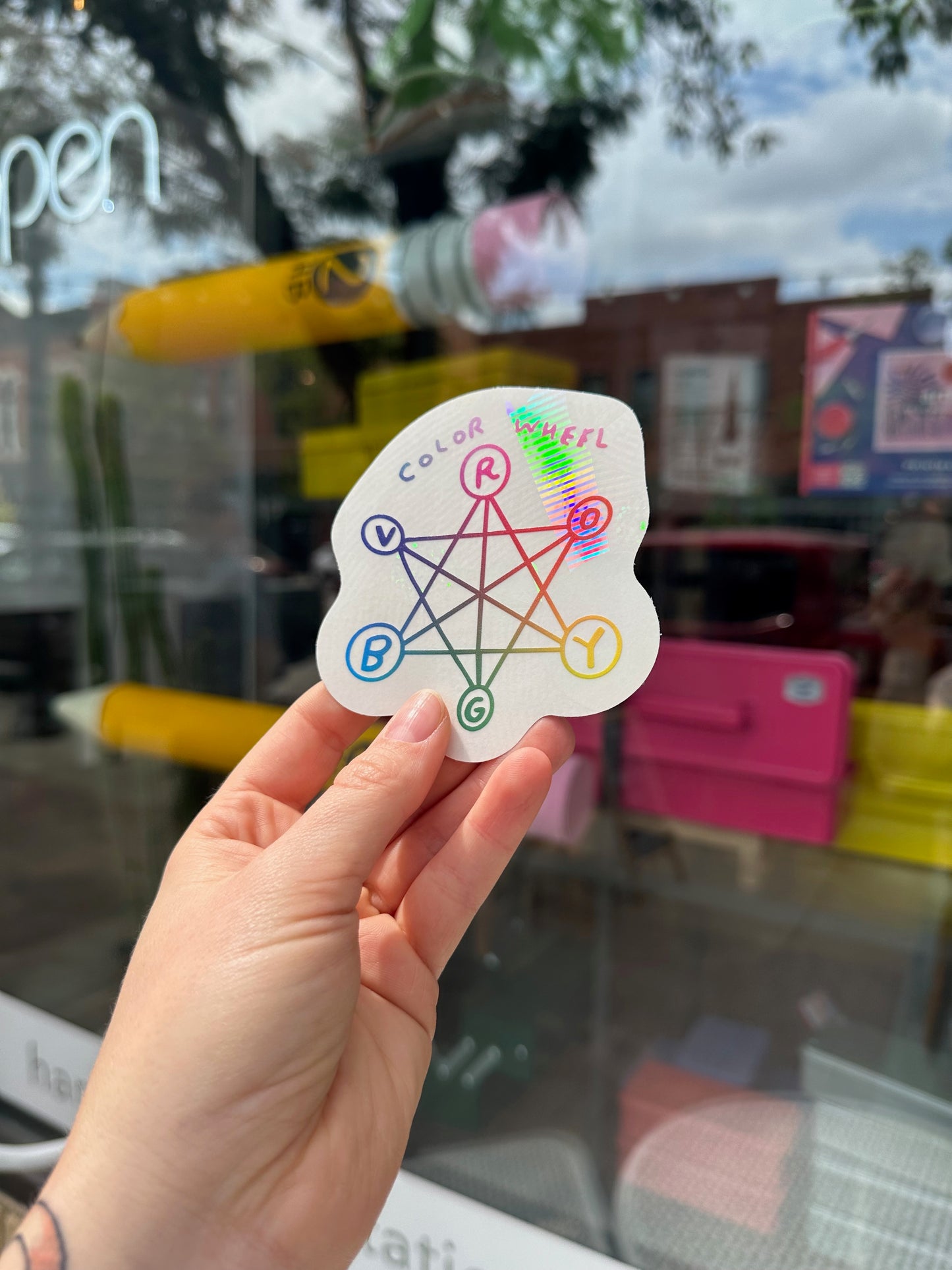 Color Wheel Suncatcher