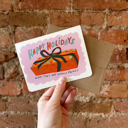 Dense Fruitcake Holiday Card