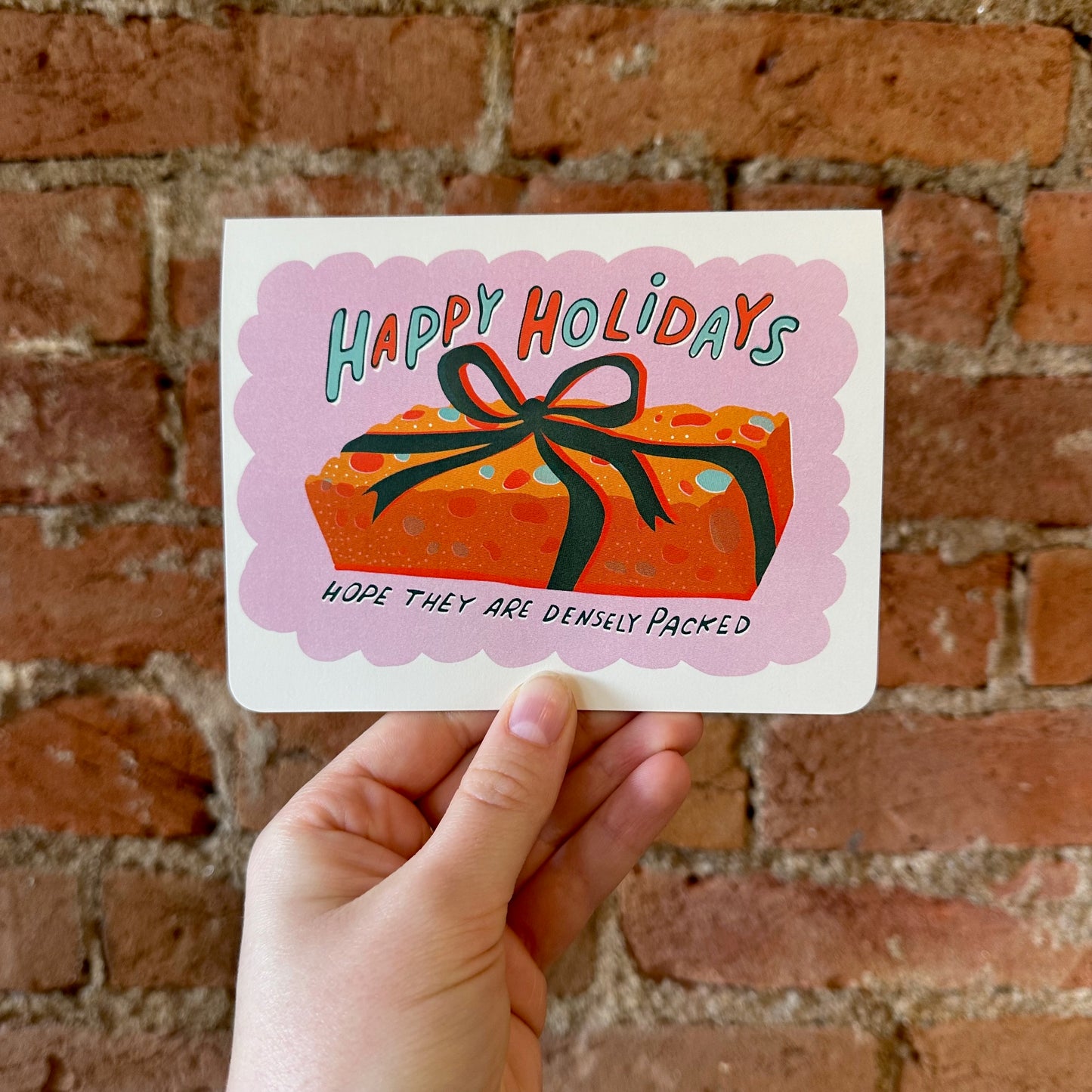 Dense Fruitcake Holiday Card
