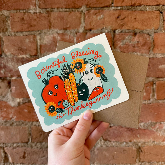 Bountiful Blessings Thanksgiving card