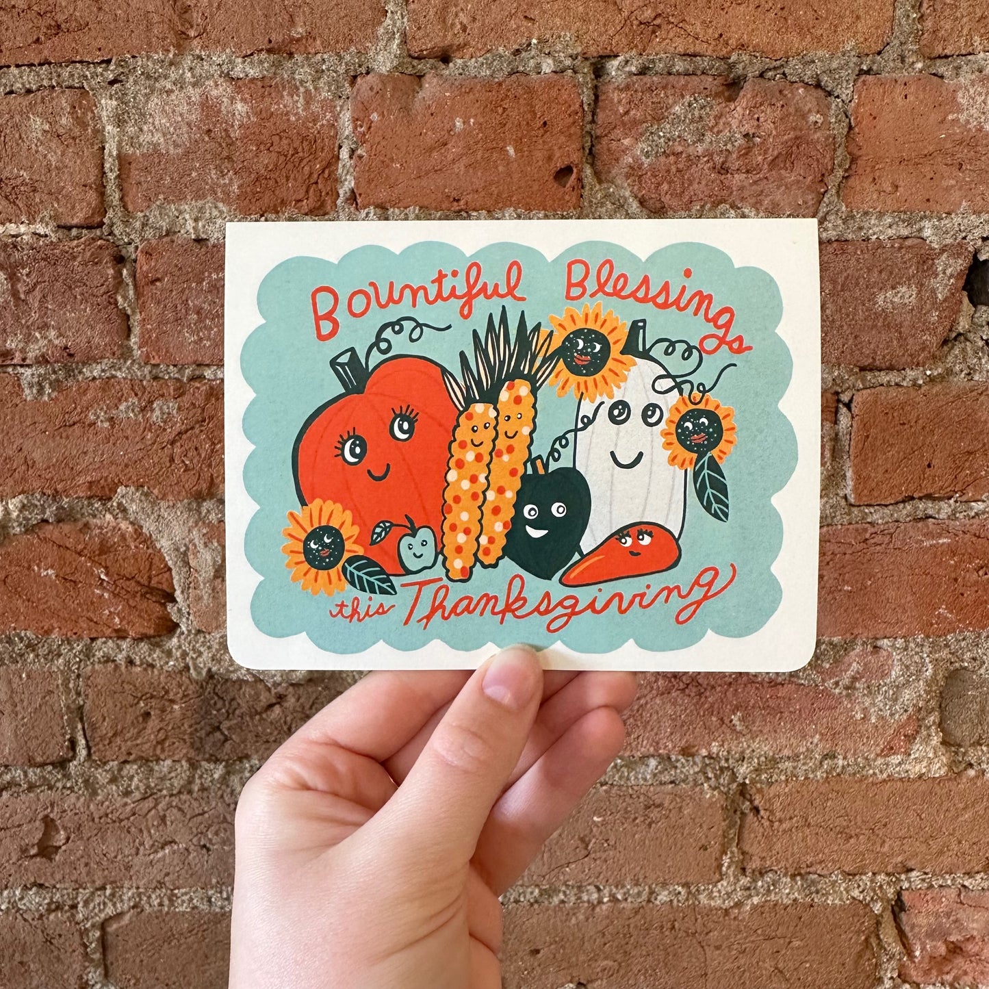 Bountiful Blessings Thanksgiving card