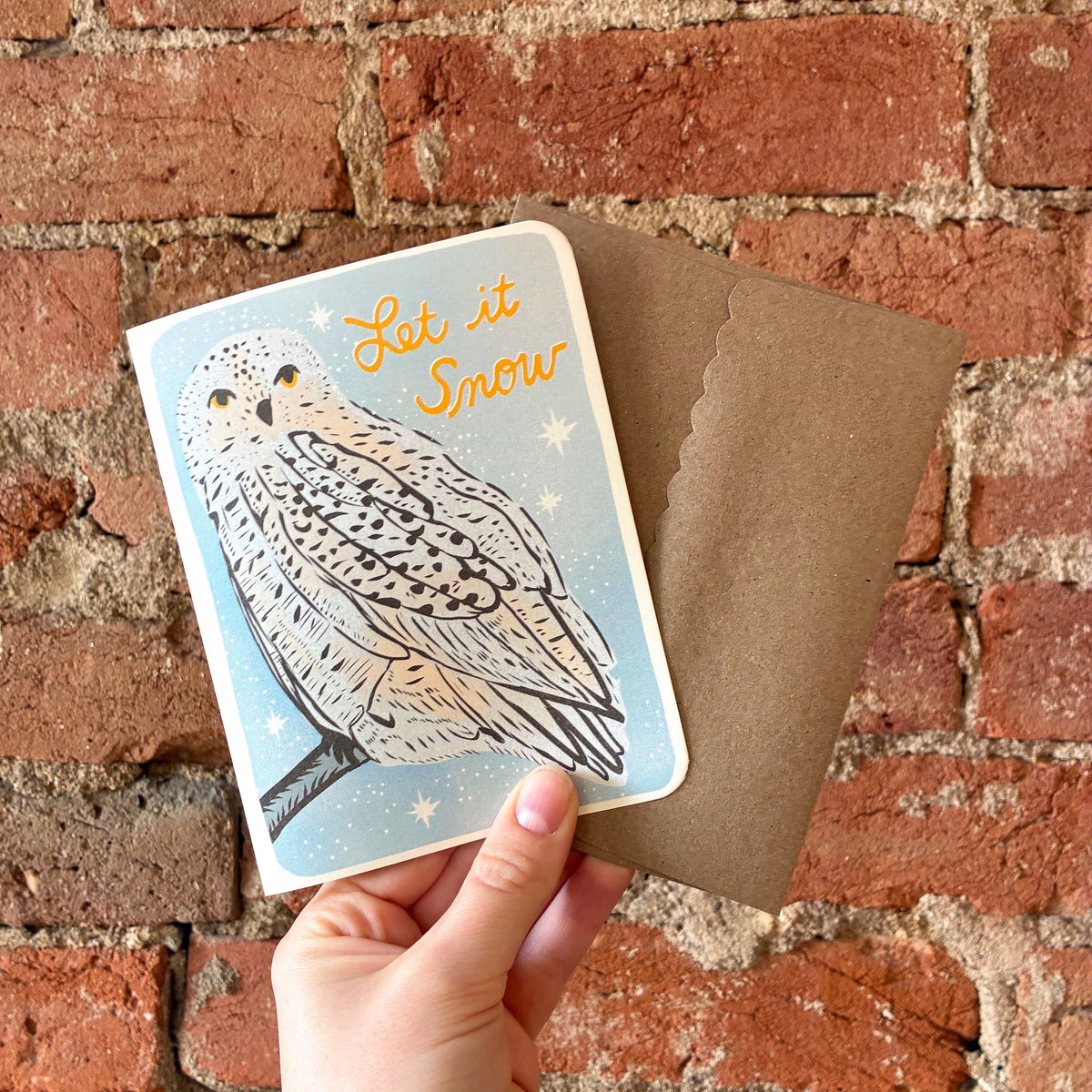 Snowy Owl - Holiday Greeting Card