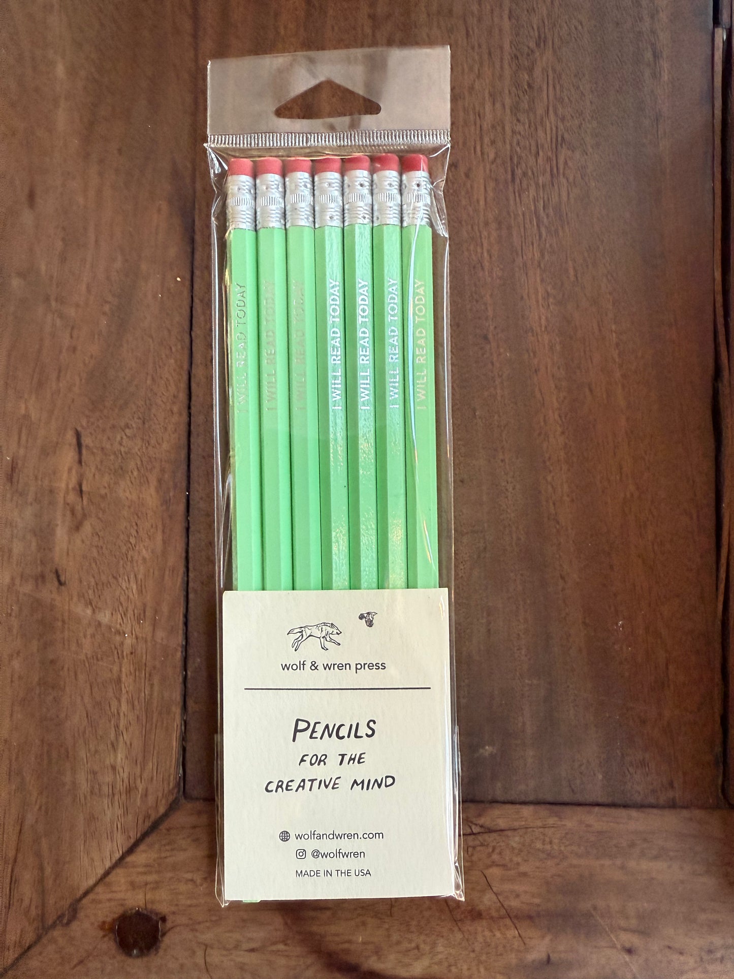 Pencils for the Creative Mind 'I Will Read Today'
