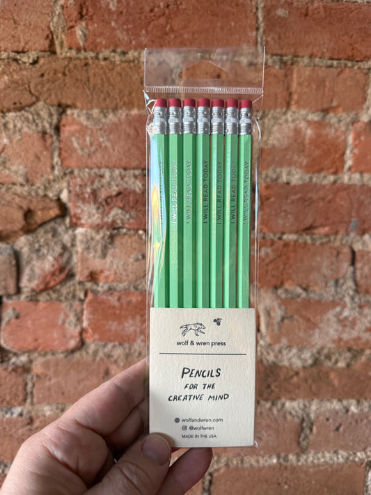 Pencils for the Creative Mind 'I Will Read Today'