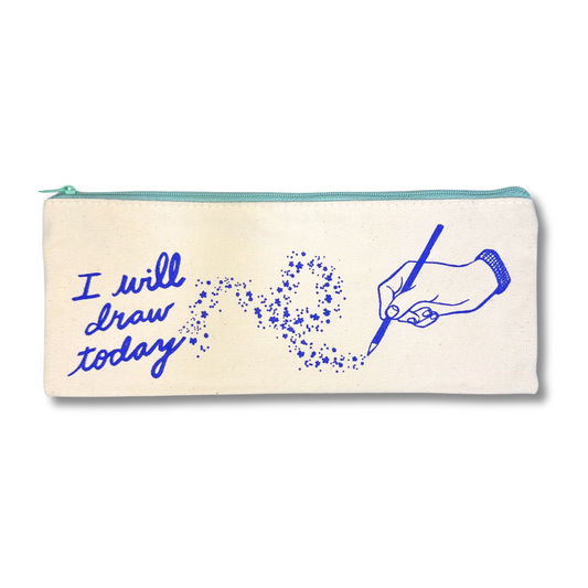 I Will Draw Today Pouch
