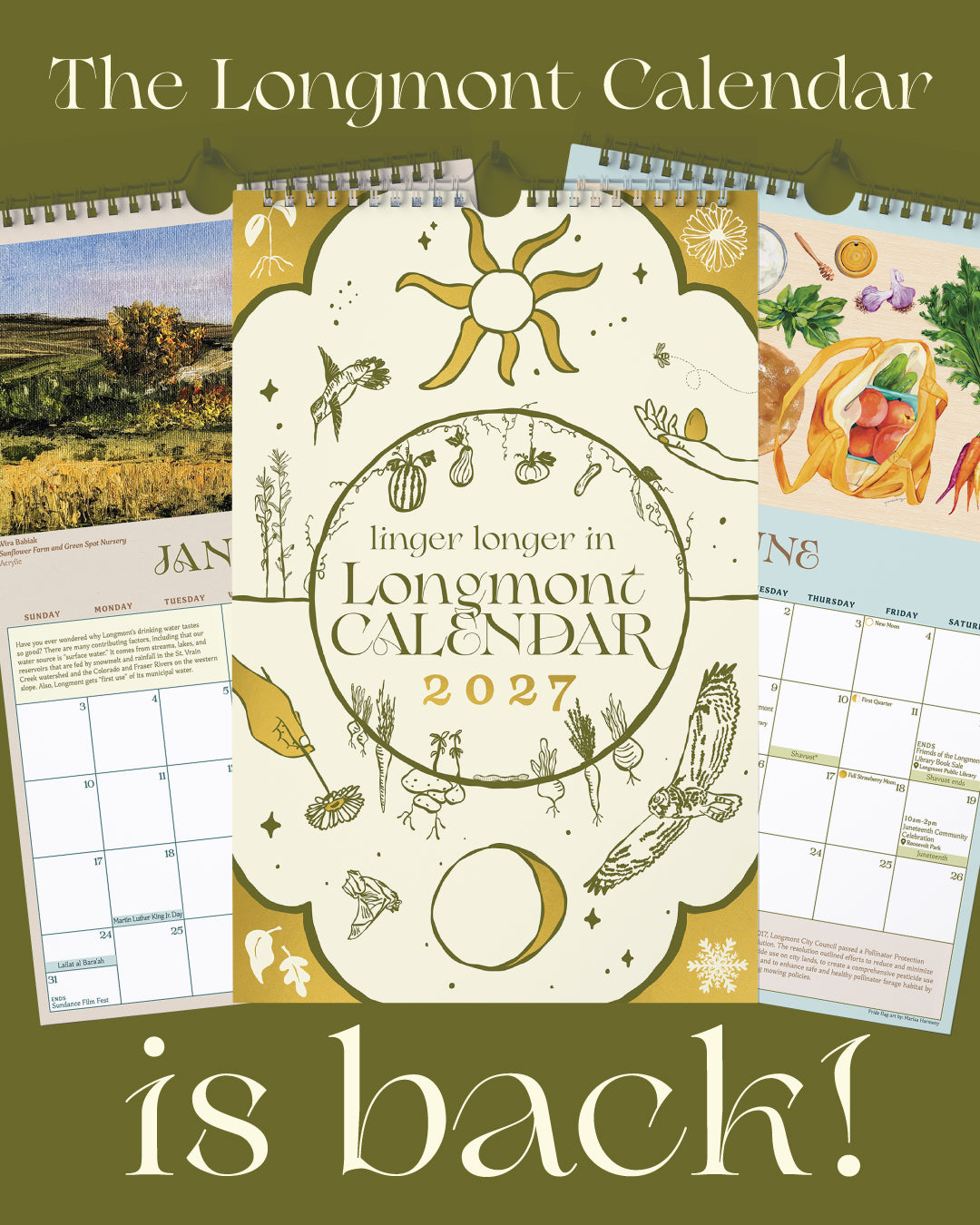 2027 Linger Longer in Longmont Calendar