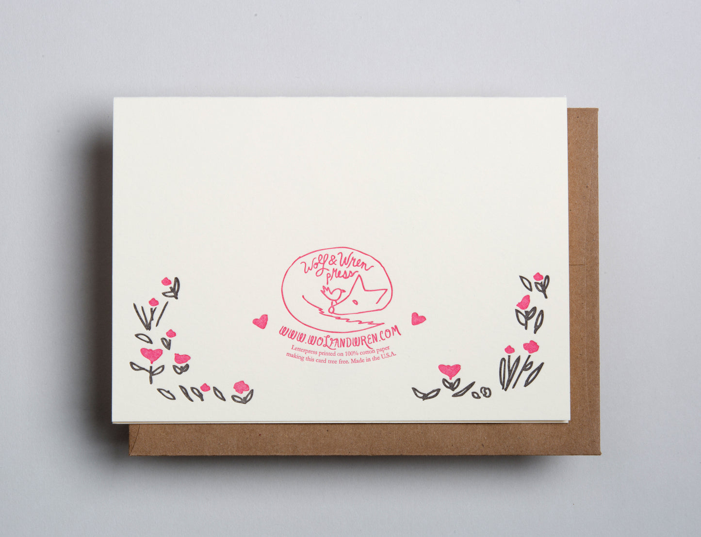 Crazy Kids letterpress card