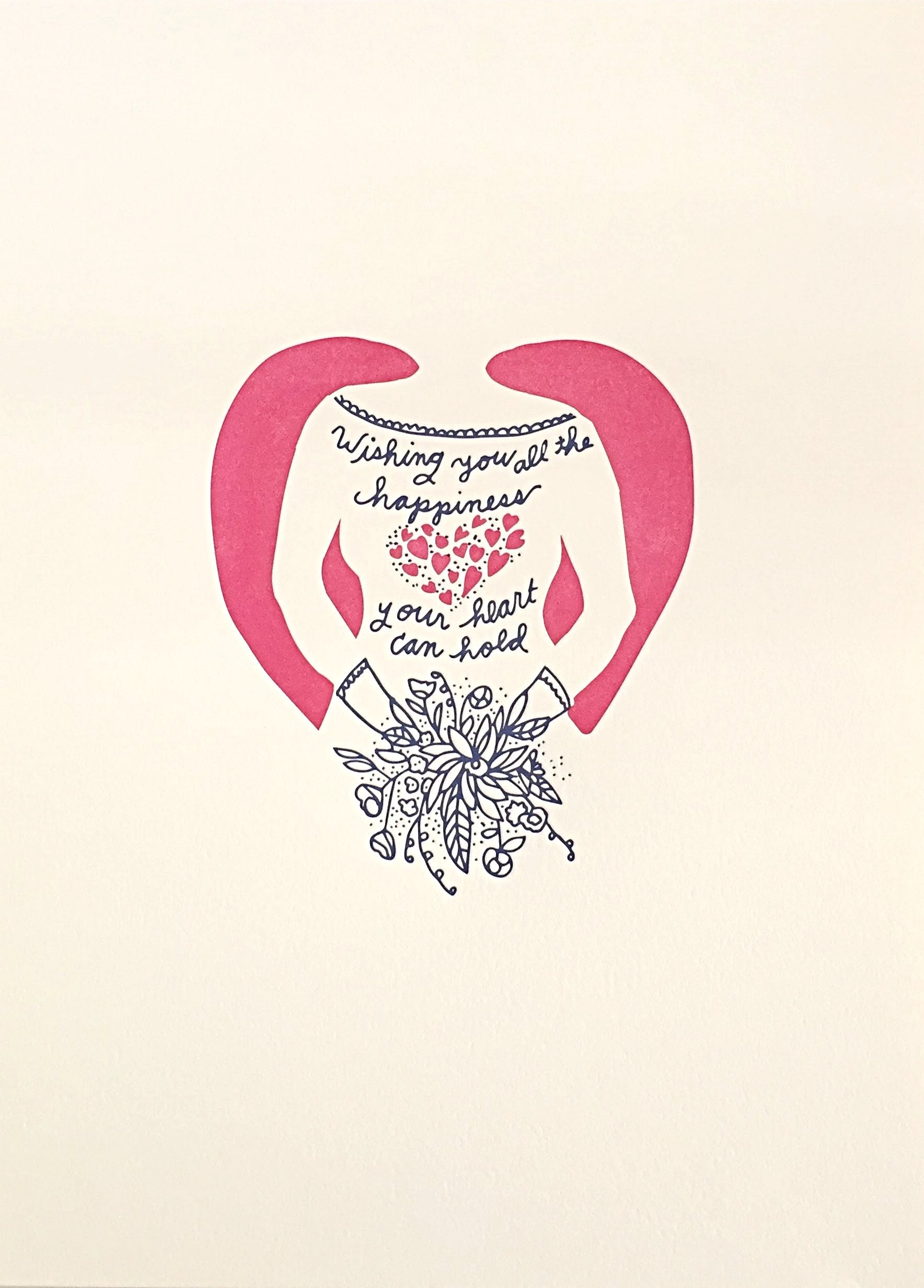 Letterpress print by Wolf and Wren Press | Wedding