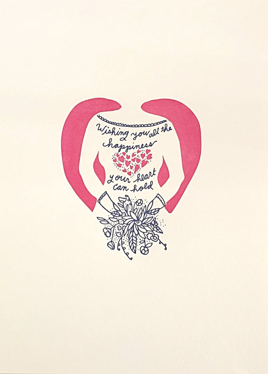 Letterpress print by Wolf and Wren Press | Wedding