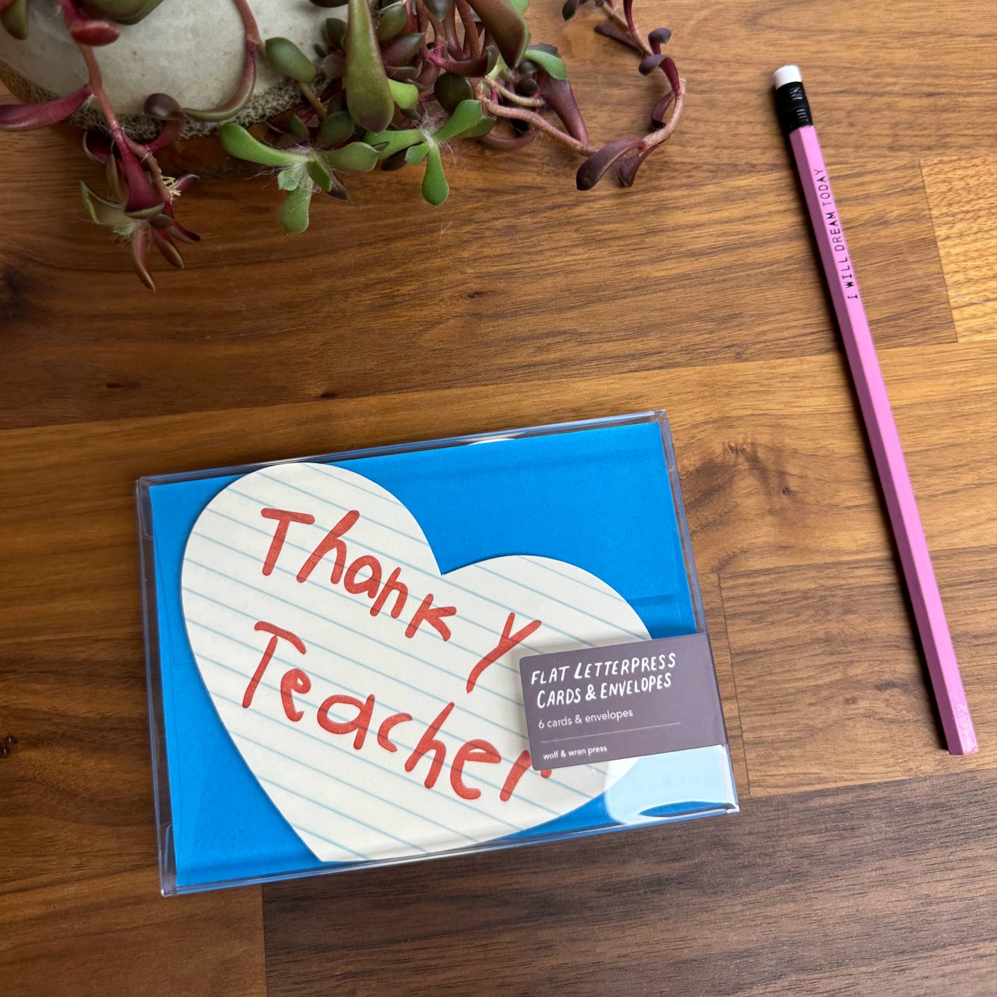 Thank You Teacher Heart