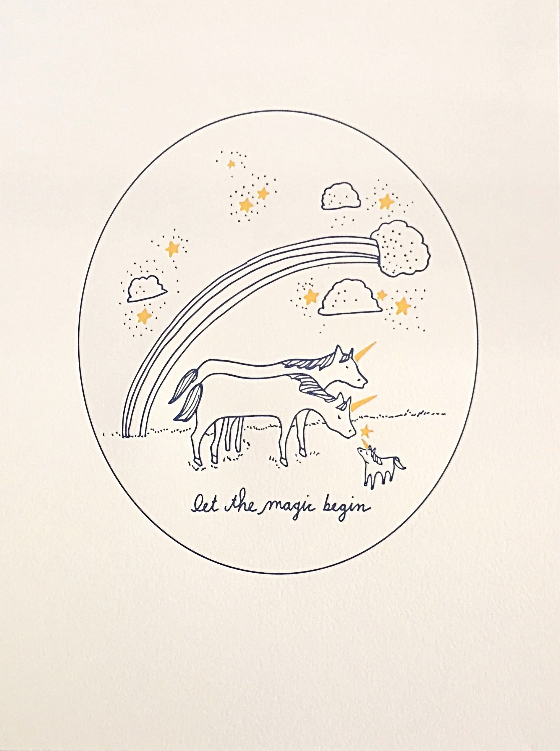 Wolf and Wren Press letterpress print