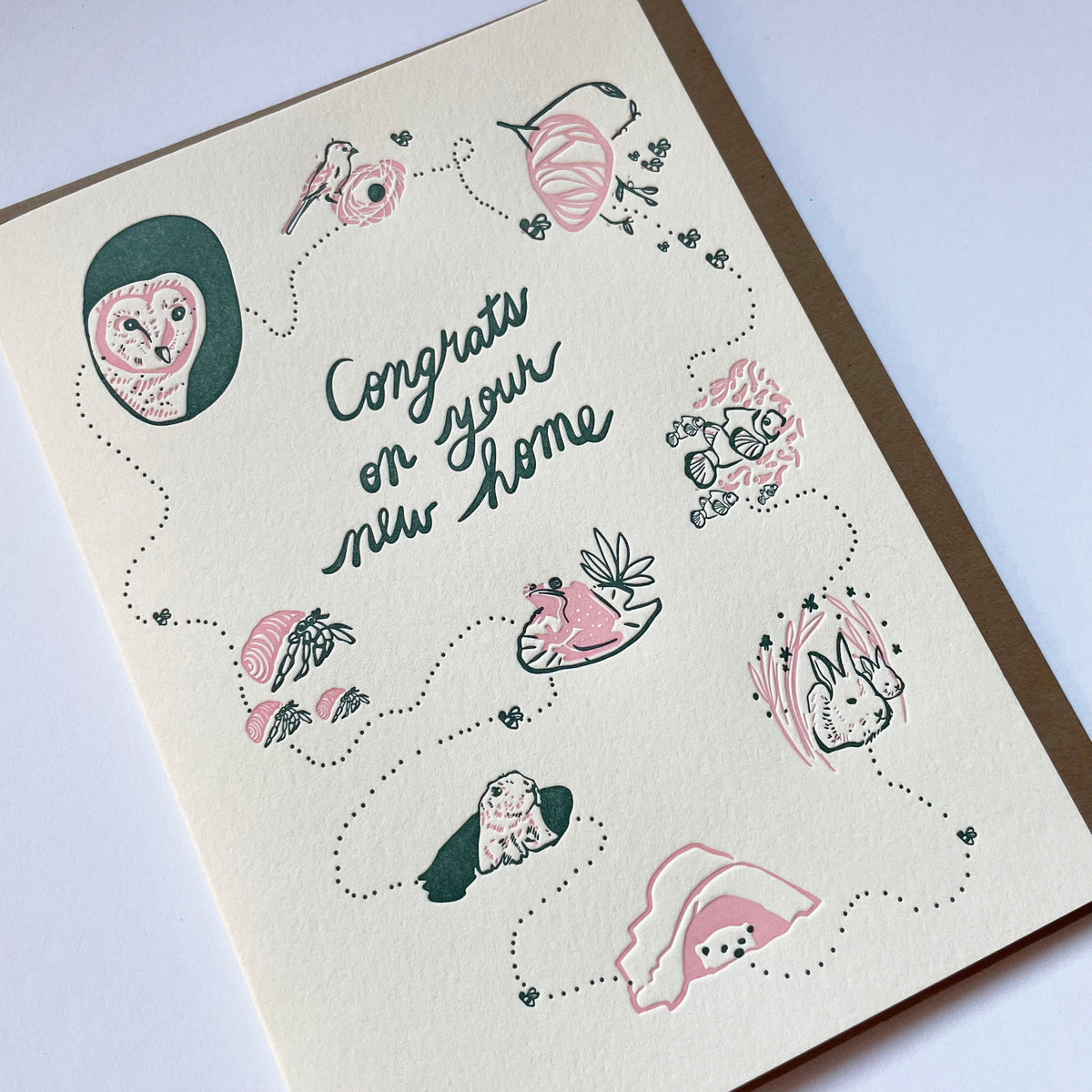 Letterpress Congratulations cards by Wolf and Wren Press