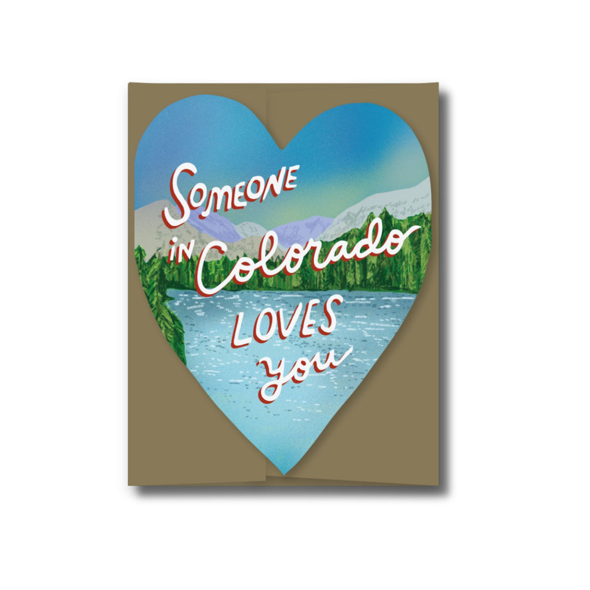 Scenic Mountain Colorado Loves You Greeting Card