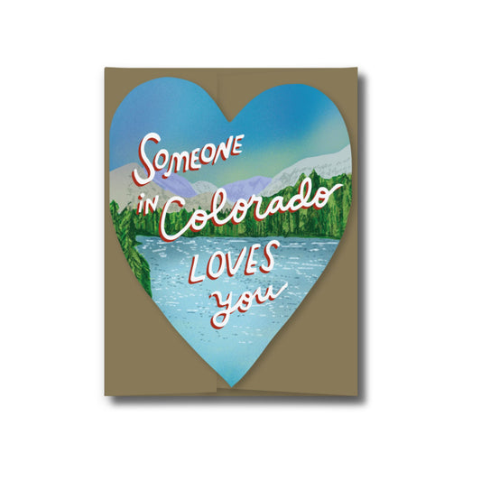 Scenic Mountain Colorado Loves You Greeting Card