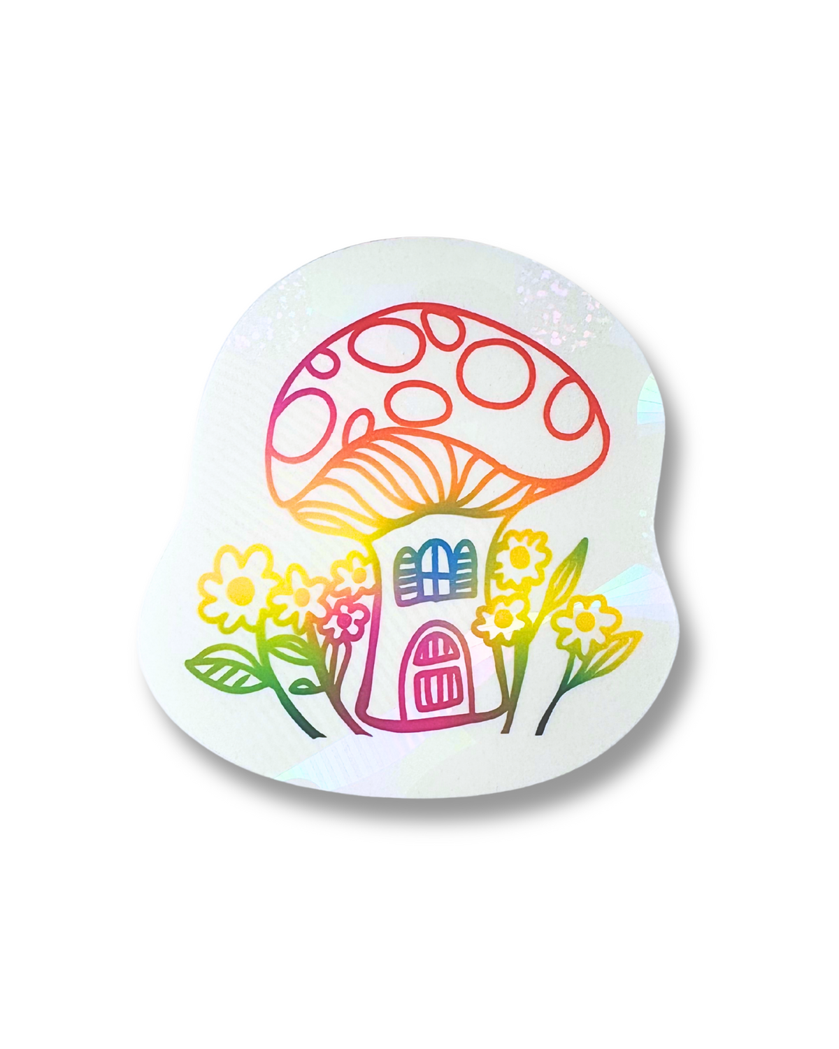 Mushroom Home Suncatcher