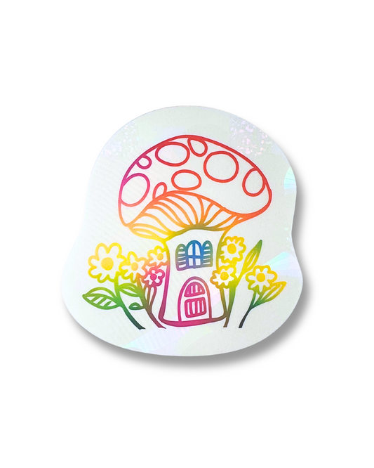 Mushroom Home Suncatcher