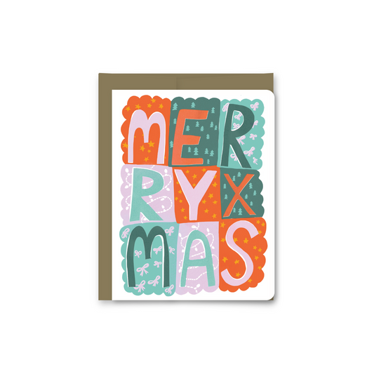 MERRY XMAS Grid card