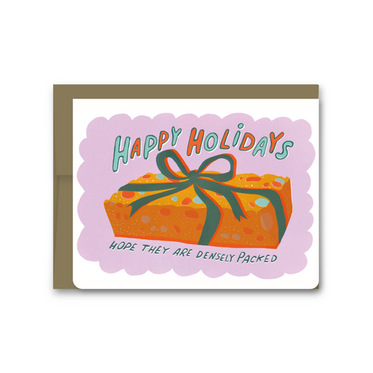 Dense Fruitcake Holiday Card