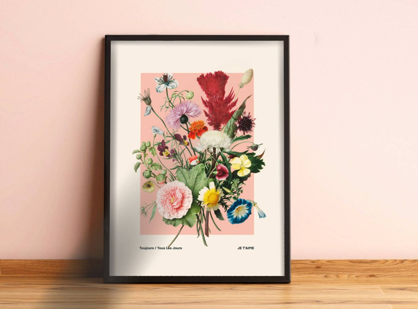 Colourful Flower Print, Botanical Print, Colourful,: A3