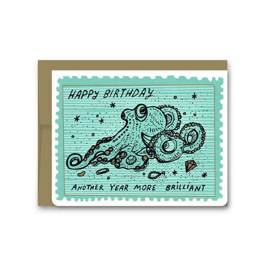 Octopus Brilliant Birthday
