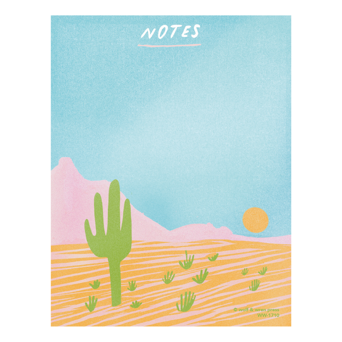 Desert Notes Notepad