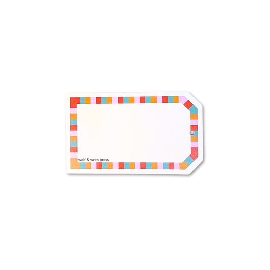 Joy Grid Gift Tags - 10 pack