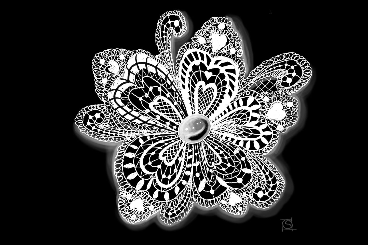 May 7th: Creating a Lace-Inspired Floral Zentagle Design
