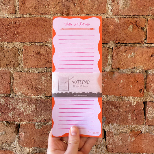 Write It Down List Notepad