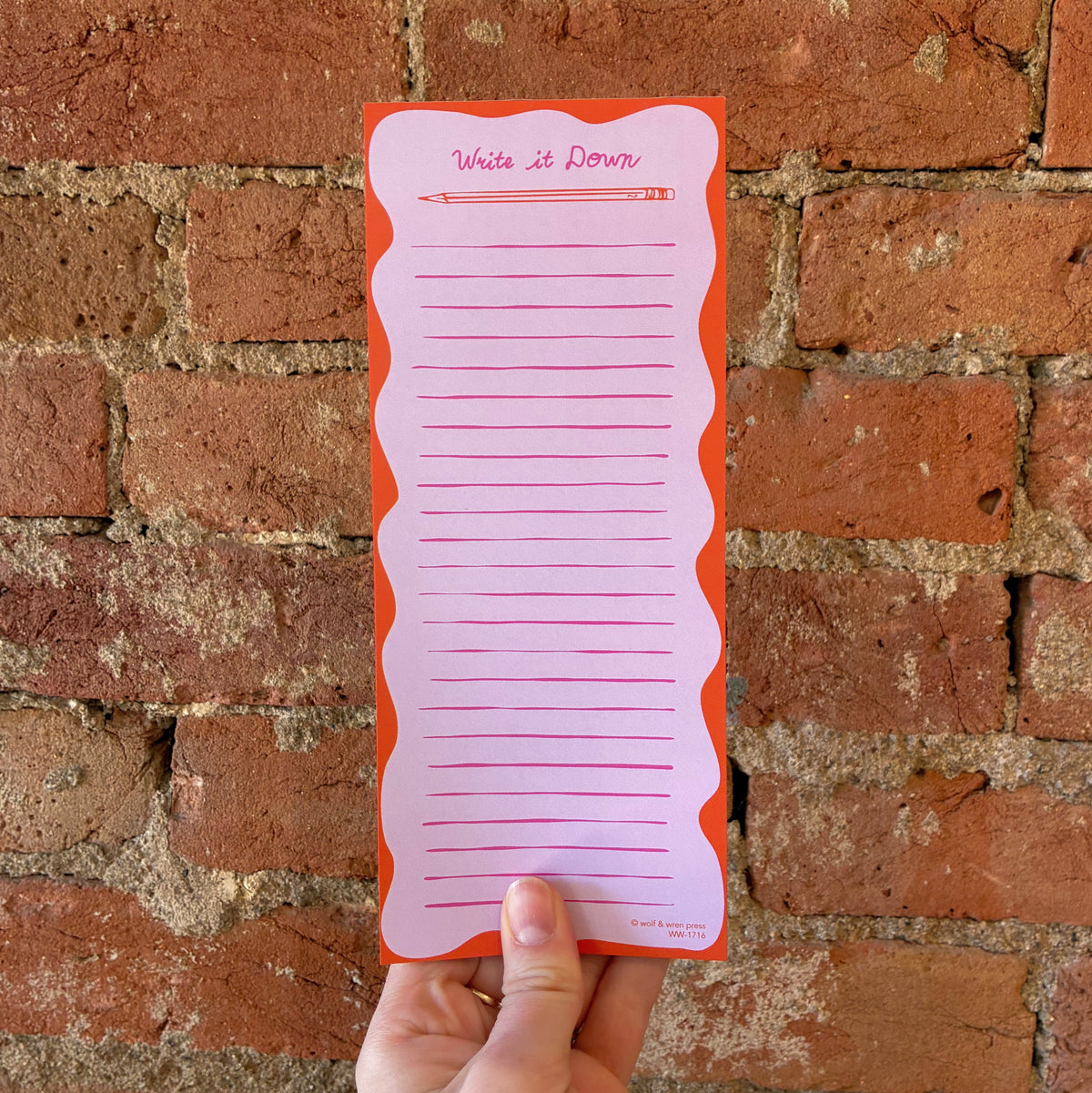Write It Down List Notepad