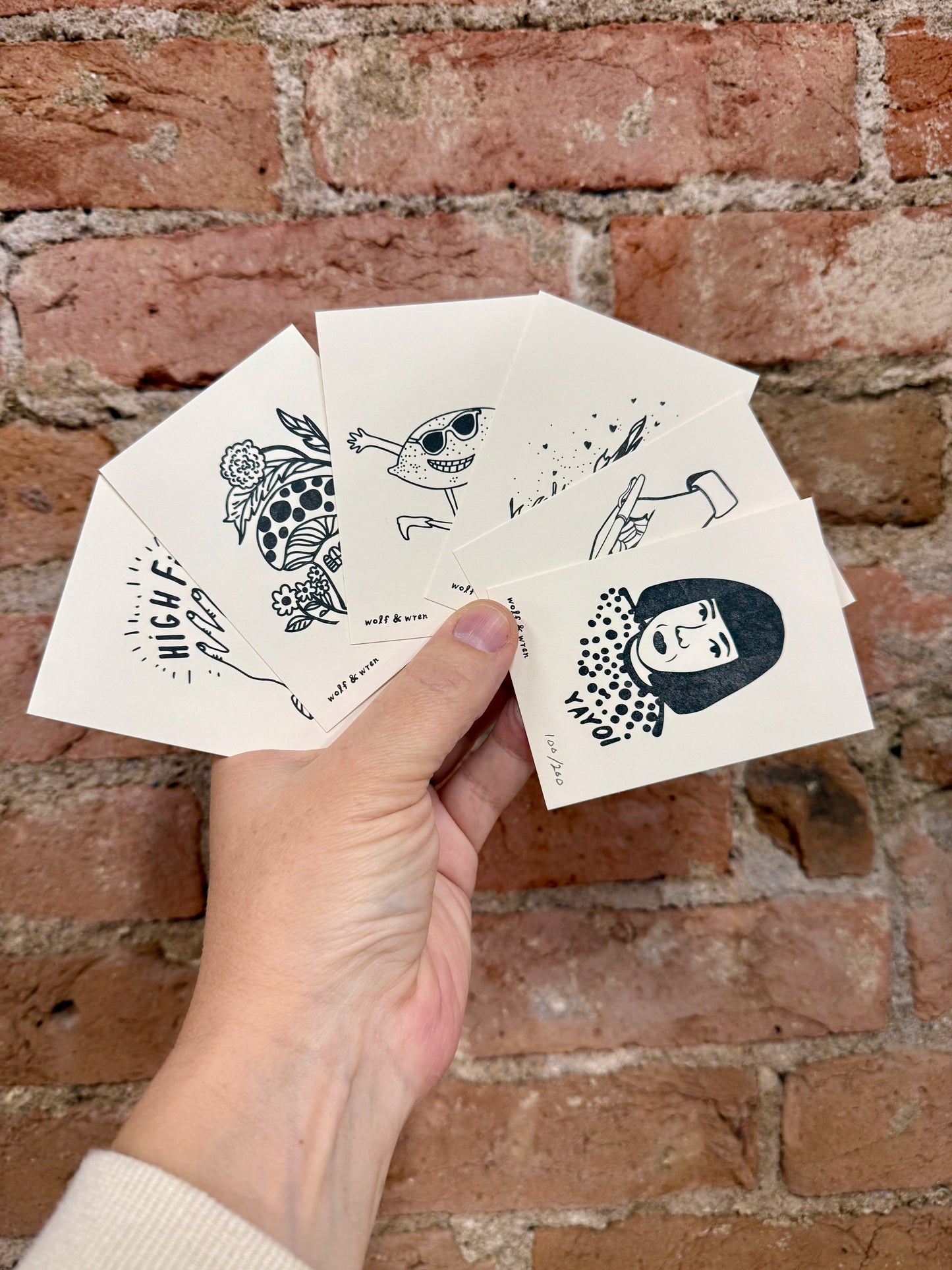 Collectors Pack - 32 Mini Letterpress Prints