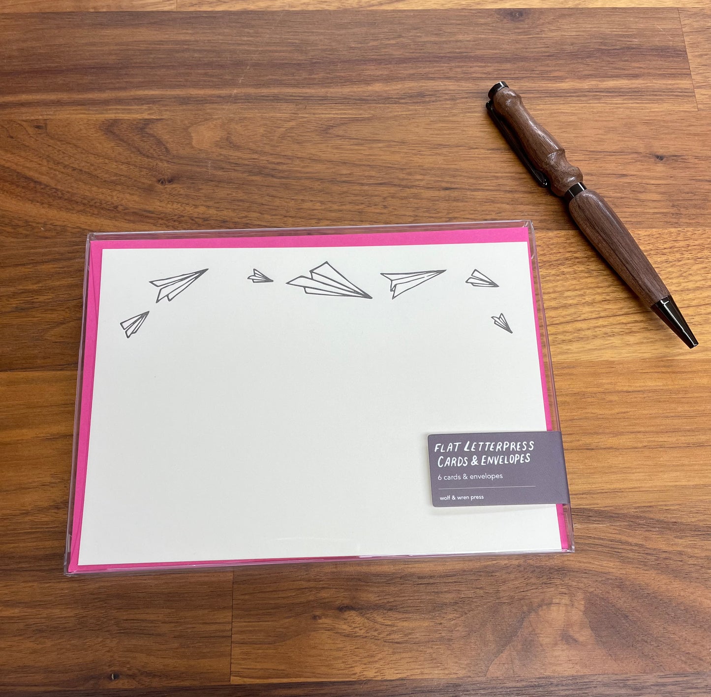 Paper Airplane Flat Stationery