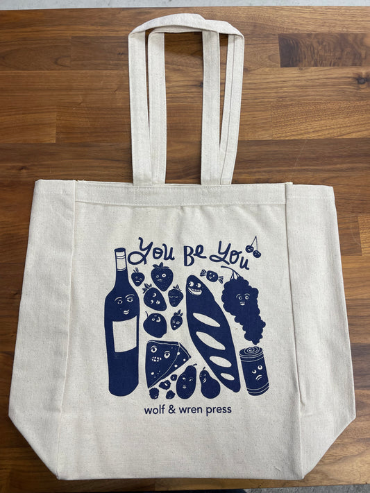'You Be You' Canvas Tote / Book Bag