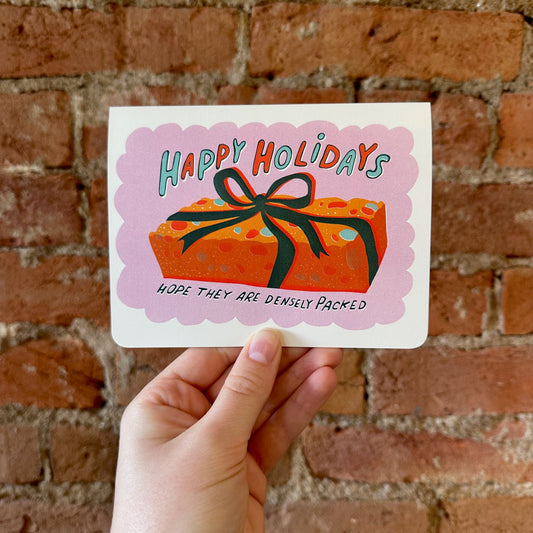Dense Fruitcake Holiday Card