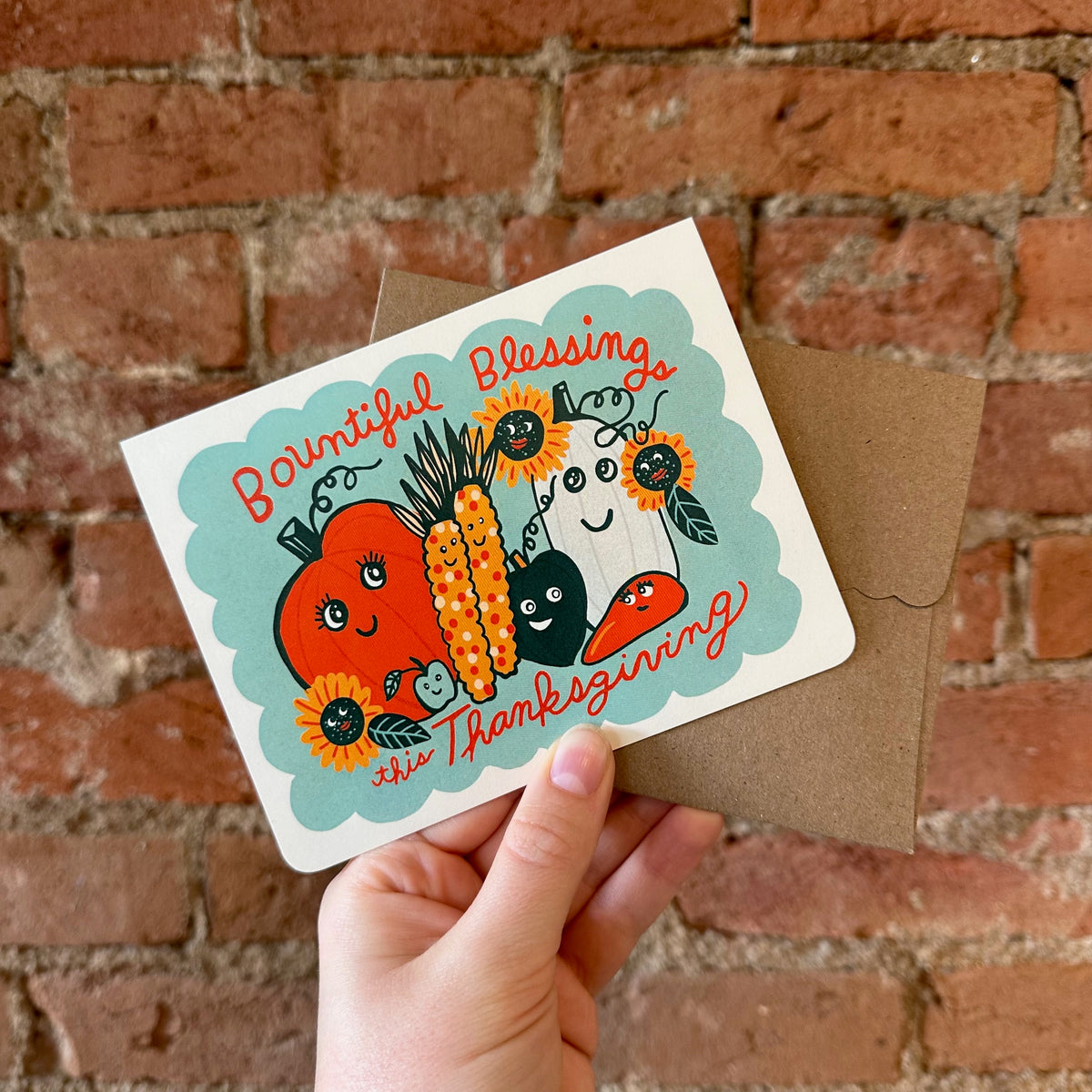 Bountiful Blessings Thanksgiving card