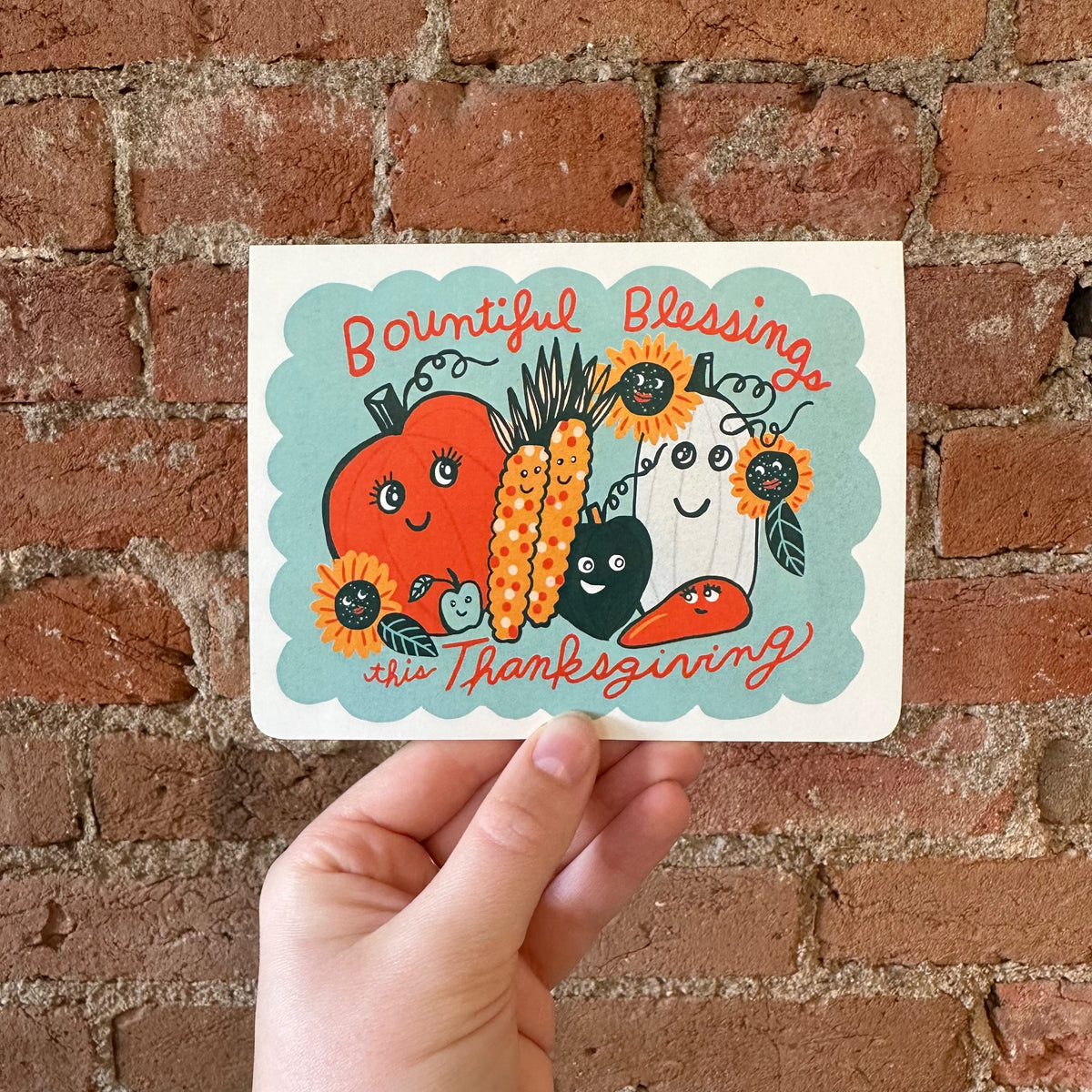 Bountiful Blessings Thanksgiving card