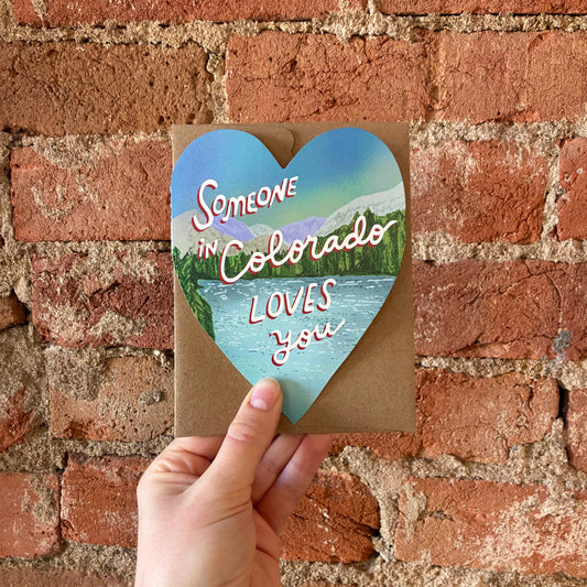 Scenic Mountain Colorado Loves You Greeting Card