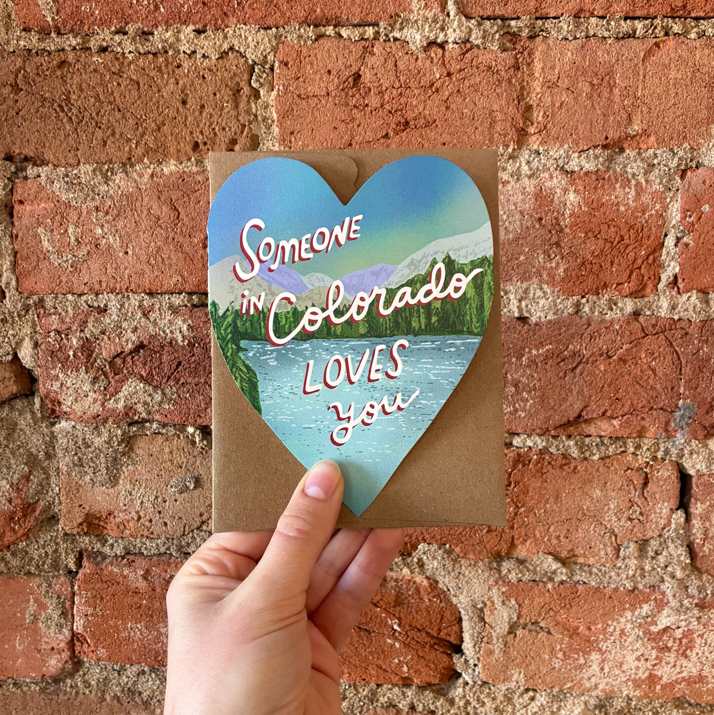 Scenic Mountain Colorado Loves You Greeting Card