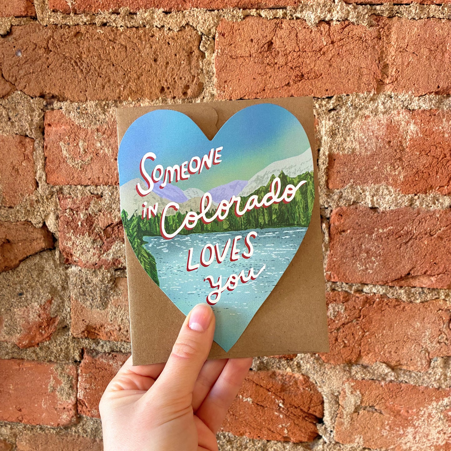 Scenic Mountain Longmont Loves You Greeting Card