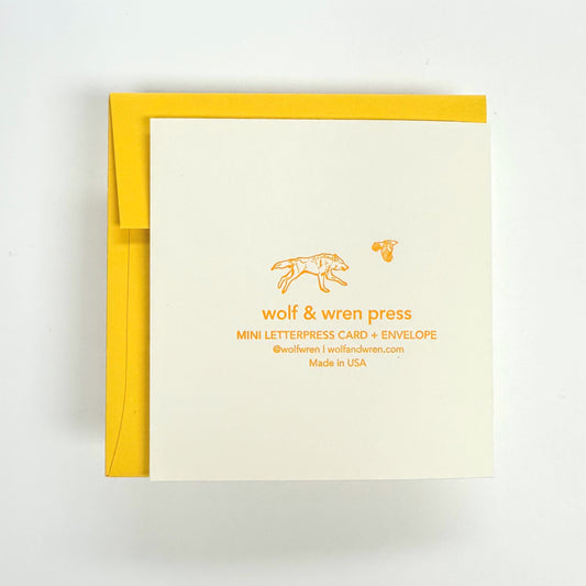 Birthday Bees Mini Card