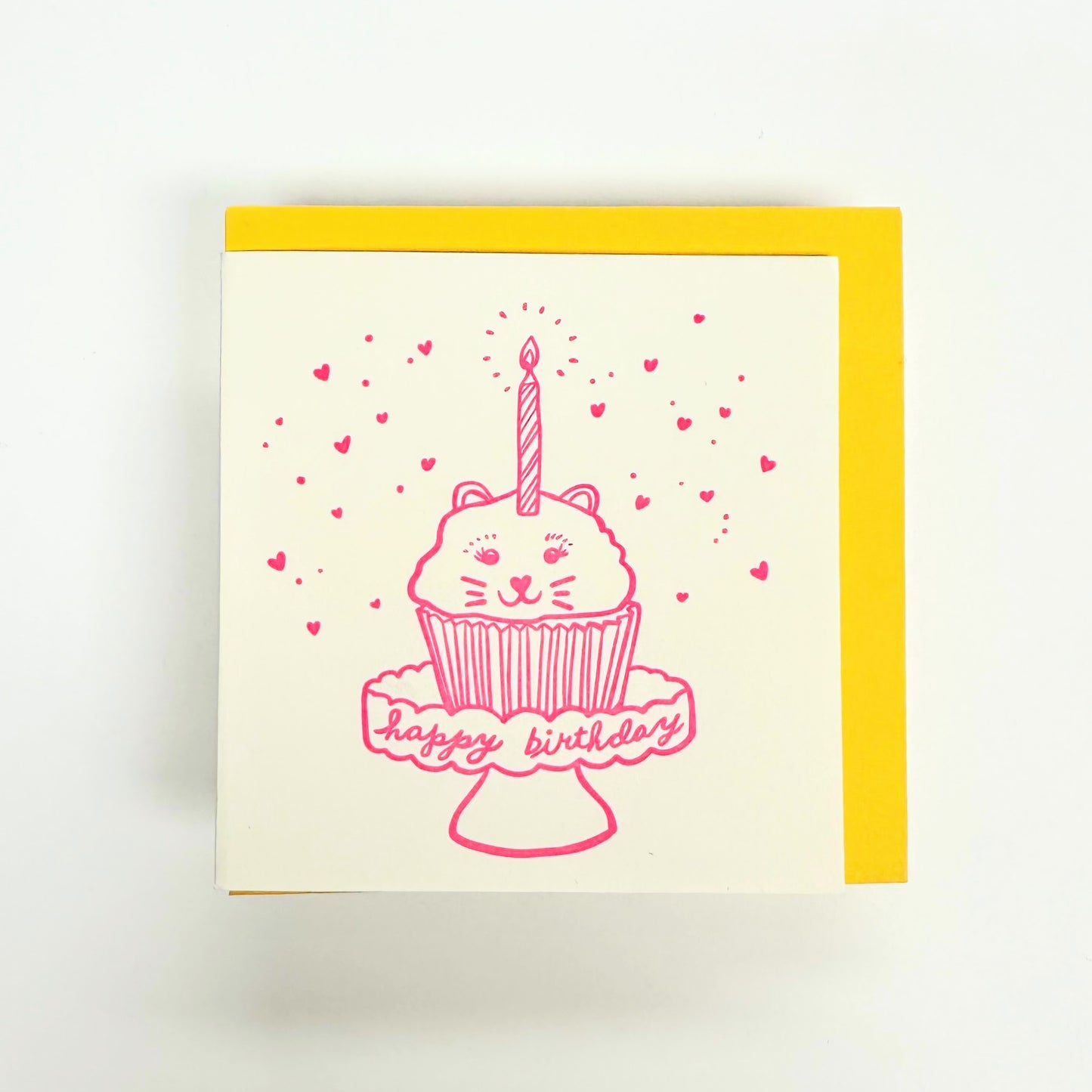 Kitty Cupcake BDay Mini Card