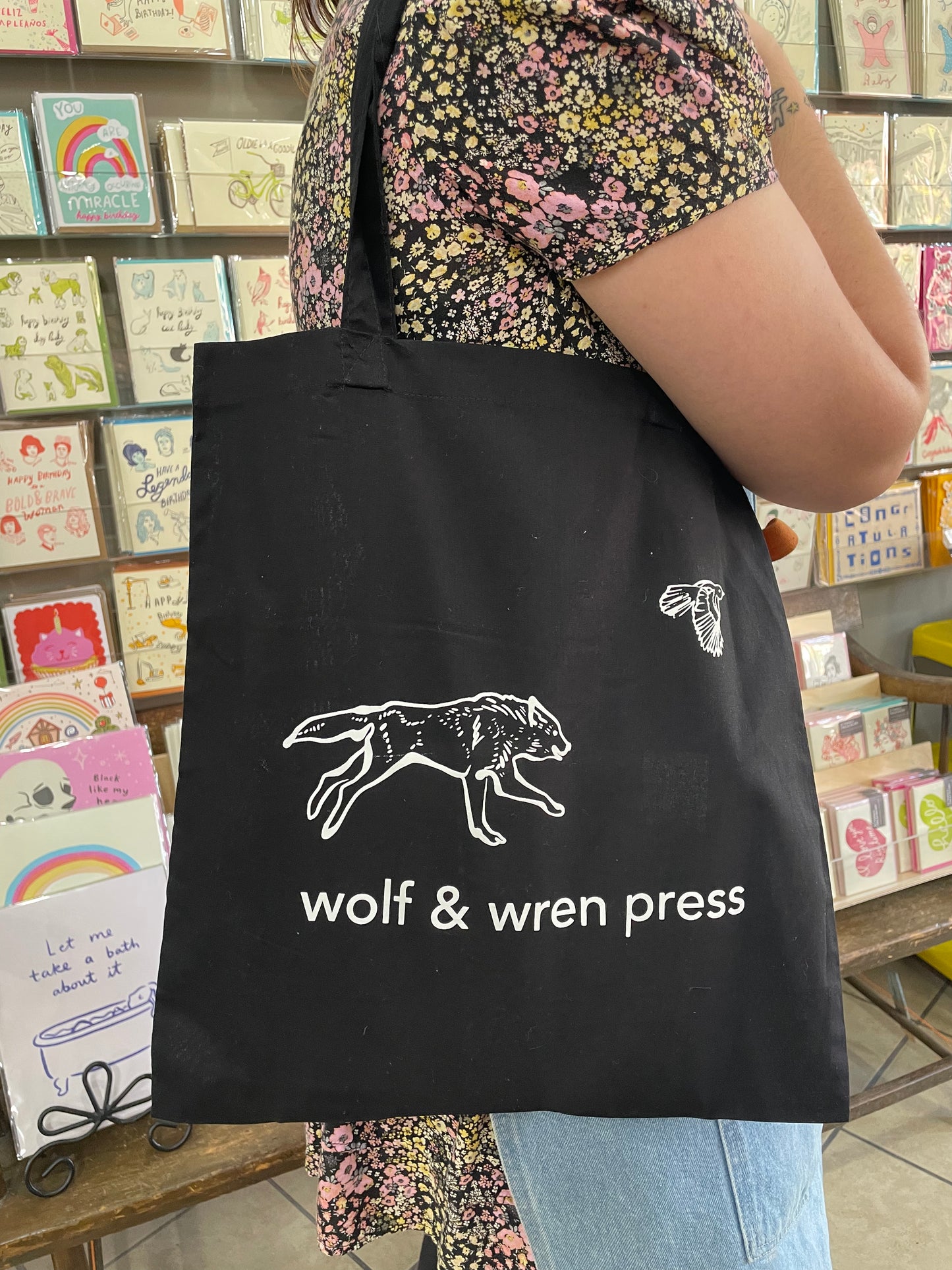 Wolf & Wren Logo Tote